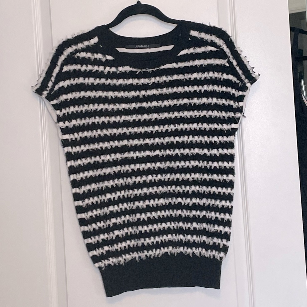Black and White Striped Sweater